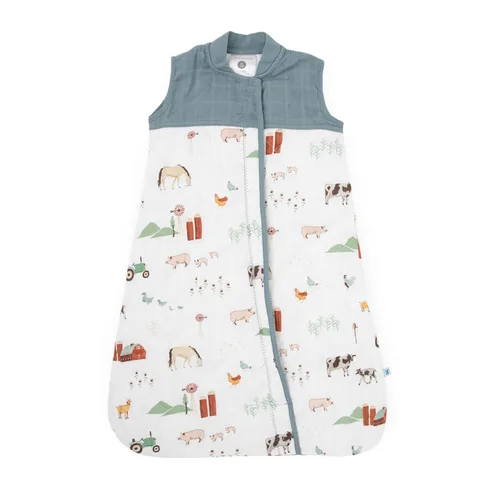 Vista 15 de Little Unicorn Saco de dormir acolchado de muselina de algodón Dino Friends 100% algodón Super suave y ligero Bebé Talla S: 0-6 meses