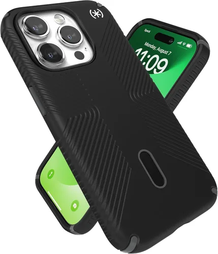 Funda MagSafe Speck para iPhone 15 Pro - Protección contra caídas y de cámara, ClickLock antideslizante, compatible con carga inalámbrica, se adapta