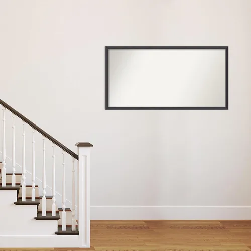 Vista 350 de Amanti Art Espejo de pared y baño negro para sobre fregadero, espejo Avon Negro Estrecho