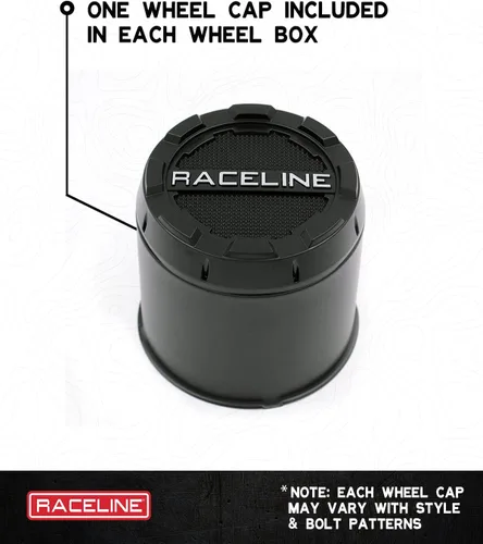 Vista 5 de Raceline Ruedas 981 RAPTOR Rueda negra 17X9 "5X127 Patrón de pernos 0.000 in Offset/(5 "B/S) 8 radios aluminio ruedas de coche de pasajeros, llantas
