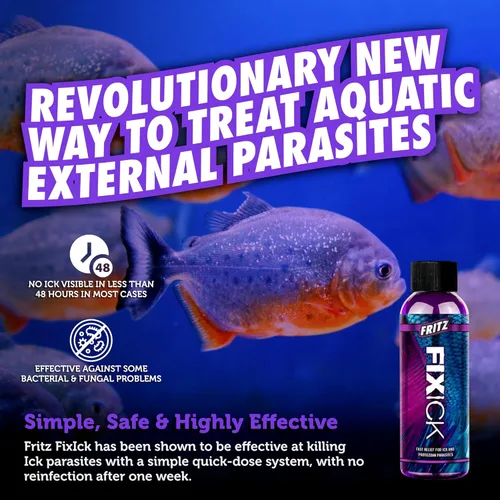 Vista 3 de Fritz Aquatics FZ Fixick8oz Tratamiento para peces de agua dulce y salada (8 onzas) (paquete de 1)