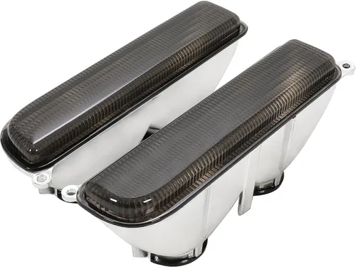 Vista 5 de HECASA Tapas de luces de señal de esquina delantera y parachoques, compatibles con Jeep Cherokee XJ Pair 1997-2001, color humo