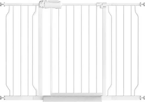 Vista 15 de Fairy Baby Fairy Baby Walk Through Baby Gate - Extensión de puerta de seguridad infantil blanca con cierre automático