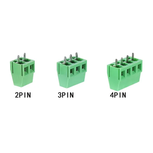 Vista 3 de 50 conectores de bloque de terminales de tornillo de montaje en PCB de paso de 0.200 in 0.2", terminales 2P 3P 4P 300V 10A para cable 22-14AWG
