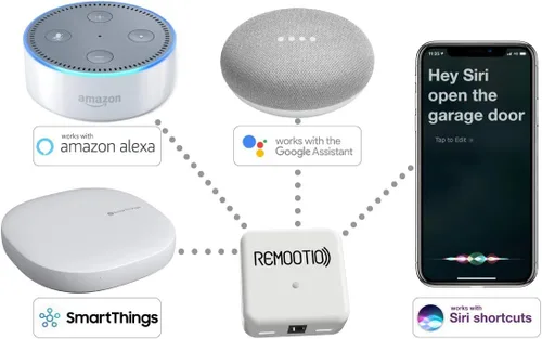 Vista 6 de Remootio 2 Abridor inteligente de puerta de garaje WiFi y Bluetooth con aplicación iOS y Android, Apple Home (HomeKit), Yaxa Alexa, Google Home