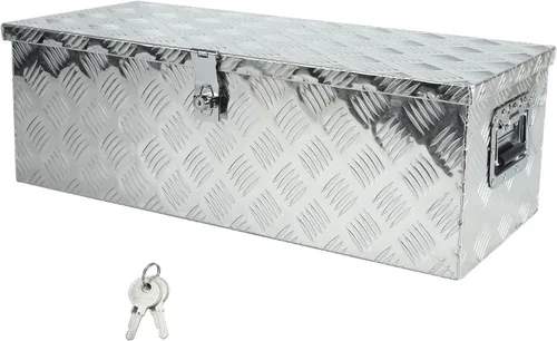 Vista 22 de 48"(L) x 19.5"(W) x 17.5"(H) Caja de herramientas para cama de camión, Caja de herramientas para cama de camión, Caja de herramientas de aluminio