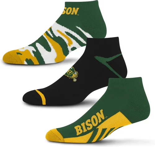 Vista 54 de For Bare Feet Paquete de 3 calcetines tobilleros unisex para adultos de la NCAA Camo Boom