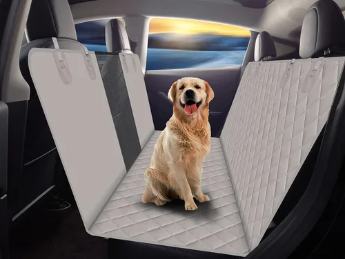 Vista 14 de GXT Funda Protectora para Asiento Trasero de Perro para Coches, SUV y Camiones con Ventana de Malla, Material Resistente a Arañazos, Antideslizante
