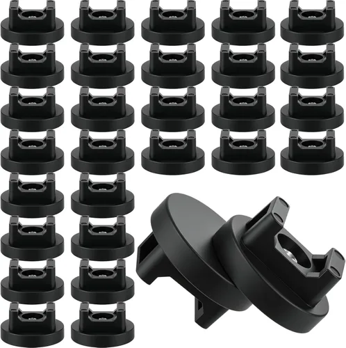 Vista 20 de Yookeer Base de montaje con cremallera magnética, clips de cable magnéticos negros, soporte de alambre multiusos, base de gestión de bridas