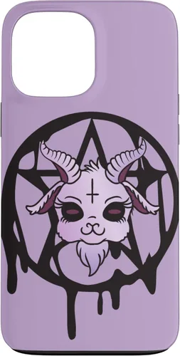 Vista 24 de Anime Aesthetic Baphomet Pentagram Pastel Goth Case for iPhone 17