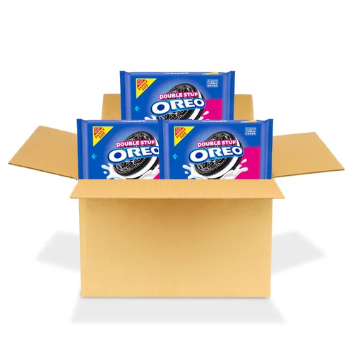 Vista 14 de Galletas de doble relleno OREO Chocolate, Tamaño Familiar, Paquetes de 3