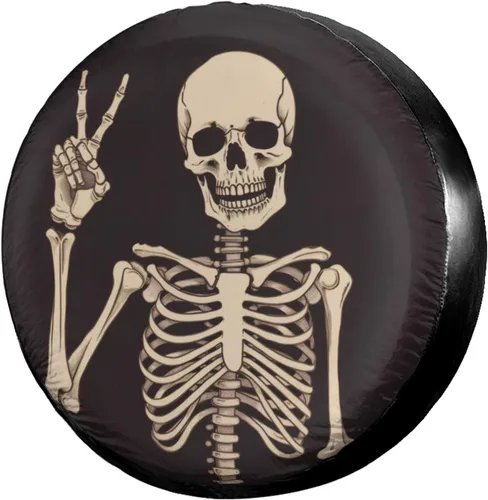 Vista 54 de Dujiea Bass Fish - Cubierta de neumático de repuesto con orificio para cámara de respaldo, cubierta universal de rueda y protector de neumáticos