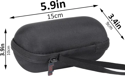 Vista 2 de khanka Estuche de viaje duro de repuesto para Sony SRS-XB13 Extra Bass Compact Portable Impermeable Bluetooth Altavoz (negro)