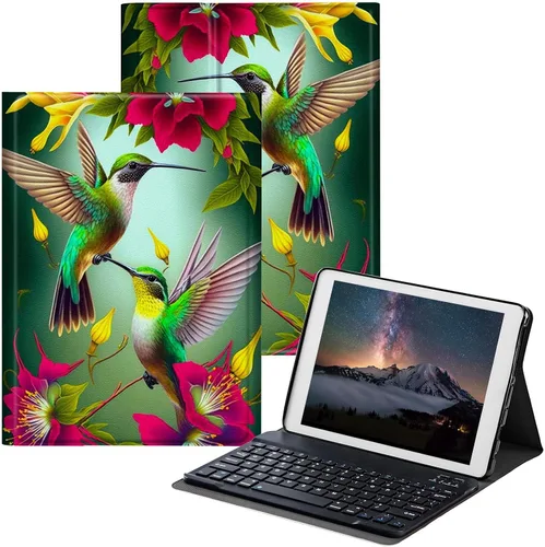 Vista 12 de Funda para Samsung Galaxy Tab S6 Lite 2022/2020 con teclado inalámbrico desmontable y soporte ajustable para proteger la tableta para Samsung Galaxy