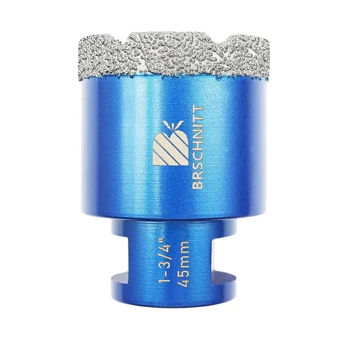 Vista 33 de Broca de núcleo de diamante de 1/4 de pulgada para baldosas de porcelana, cerámica, mármol, granito, perforación, 2 piezas de sierra de diamante