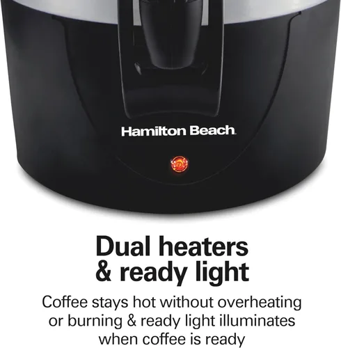 Vista 4 de Hamilton Beach Urna de café de preparación rápida de 45 tazas y dispensador de bebidas calientes, 40521