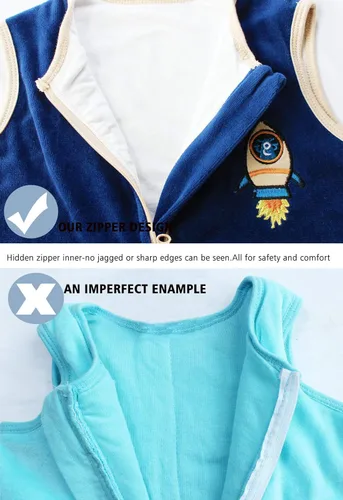 Vista 5 de Sincere Saco de dormir para bebé, primavera, otoño, cálido, saco de dormir para caminar con piernas, mantas de pijama, 6 meses a 4 años