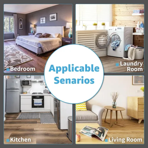 Vista 7 de Art3d Paquete de 30 azulejos de vinilo autoadhesivos e impermeables de 12 x 12 pulgadas, para cocina, comedor, dormitorios, cubierta de 30 pies