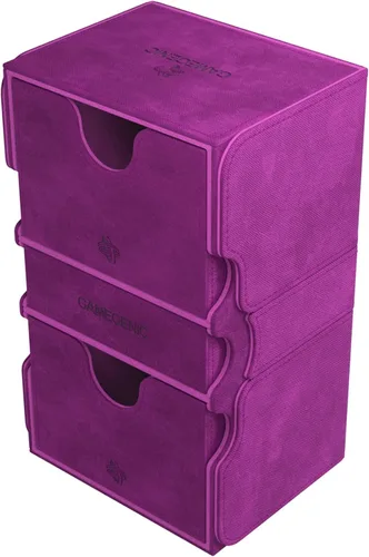 Gamegenic Stronghold - Caja convertible para 200+ XL | Doble manga | Protector de juego de cartas con cajón de accesorios | Superficie Nexofyber |