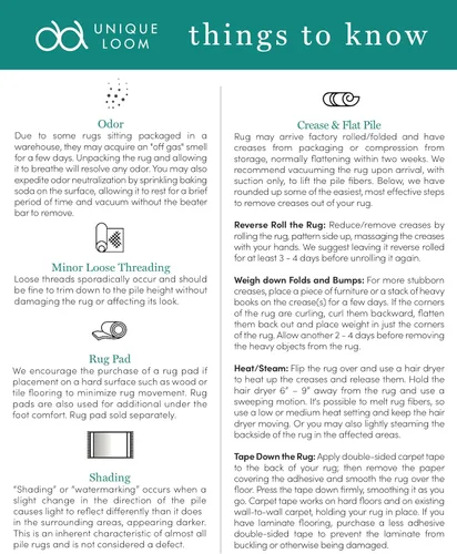 Vista 6 de Unique Loom Outdoor Safari Collection - Alfombra de área - Tsavo (2' x 3' 1", rectangular, azul/marfil)