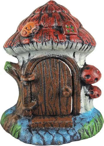 Vista 2 de Lulu Decor, Tapón decorativo para puerta de hadas, 100% de hierro fundido, 4 libras, 5 onzas