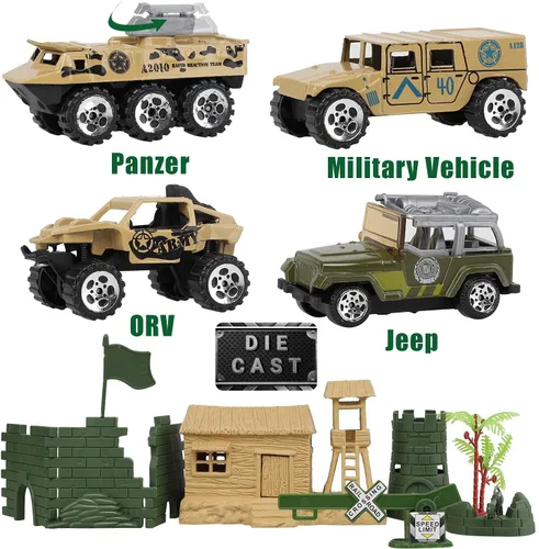 Vista 4 de TOY Life Conjunto de Juego de Soldados del Ejército - Figuras de Acción de Soldados del Ejército, Soldados de Juguete para Niños, Conjunto de Juego