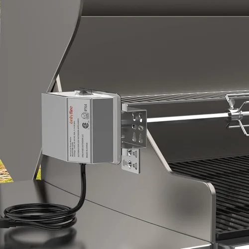 Vista 6 de onlyfire Kit Universal de Repuesto para Asador de Parrilla - Varilla de Espetón Hexagonal de 45'' y 53'' X 1/2'', Motor Eléctrico de Acero Inoxidable