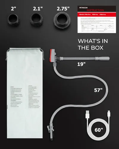 Vista 7 de PETASOON Patented Fuel Transfer Pump Battery & USB Powered Operated 3.8GPM Gas Can Electric Automatic Pumps Transfer Gasoline Diesel Oil Liquid
