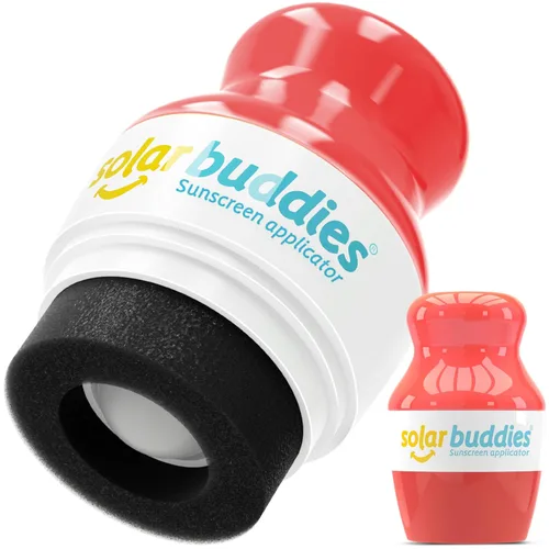 Vista 7 de Solar Buddies Aplicador de Protector Solar – Single Nude – Aplicador Recargable en Rollo con Esponja para Protector Solar, Crema Solar y Loción