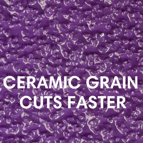 Vista 4 de Serious Grit Rollo de papel de lija PSA de grano de cerámica de grano 40, rollo de lijado adhesivo resistente para tablero largo, papel de lija