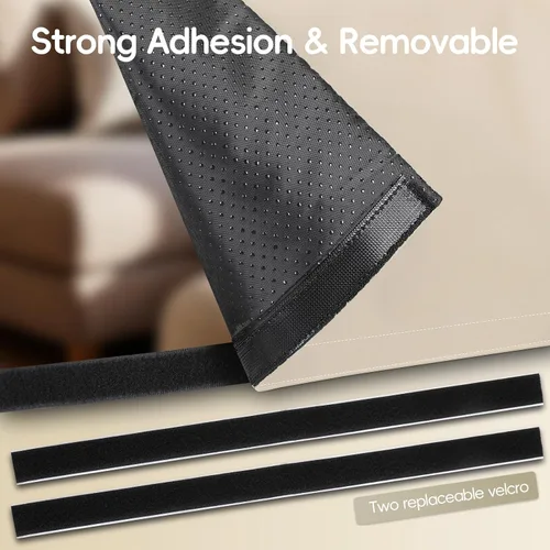 Vista 4 de Protector de reposacabezas reclinable, funda antideslizante de piel sintética para reposacabezas Impermeable y lavable para silla reclinable