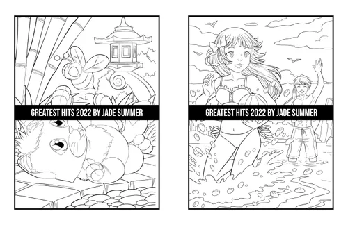 Vista 41 de Greatest Hits An Adult Coloring Book with the 100 Best Pages from the Jade Summer Collection