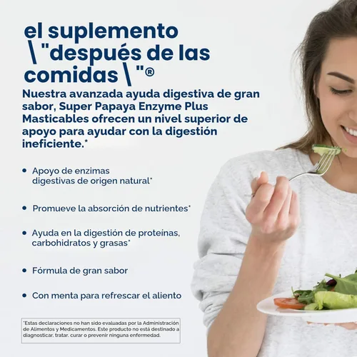 Vista 3 de American, Suplemento Multi-Enzyme-Plus, Super Papaya, 360 unidades, 043653, 1, 1
