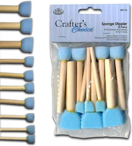 Vista 2 de G.T. Luscombe Company, Inc. Esponja Stippler Set, (3) 1/4", (4) 3/4", (3) 1, 1/4", 10/PKG