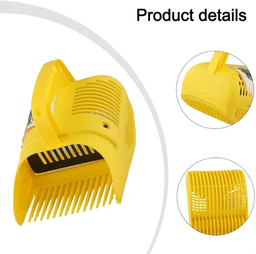 Vista 6 de Rastrillo selector de arándanos con dientes de peine para una cosecha eficiente - Herramienta ergonómica de cuchara de bayas para uso en jardín