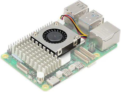 Raspberry Pi Raspberry Pi 5 Enfriador Activo - Disipador de Calor de Aluminio - SC1148