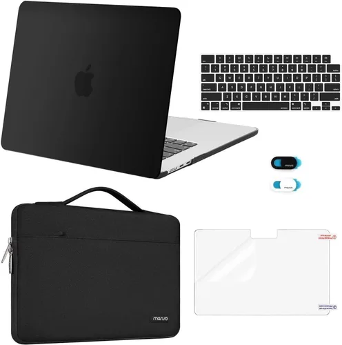 Vista 24 de MOSISO Compatible con MacBook Air de 15 pulgadas M5 2026 M4 2025 M3 M2 2024 2023 A3448 A3241 A3114 A2941, carcasa rígida protectora y funda