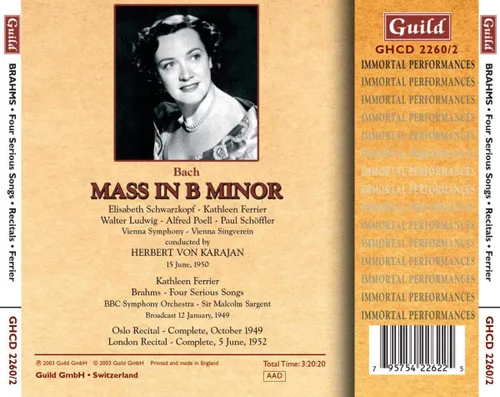 Vista 2 de Mass in B minor Four Serious Songs Fairy Queen