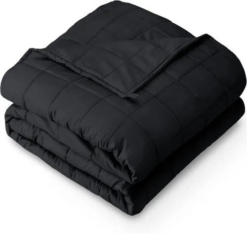 Vista 17 de Bare Home Manta con peso tamaño Twin o Full 7 libras (40" x 60") - Totalmente natural 100% algodón - Manta pesada premium con cuentas de vidrio