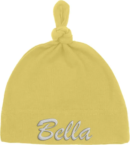 Vista 6 de Mato & Hash Gorro con nudo ajustable 100 % de algodón para bebés unisex Azul Bebé - Personalizado