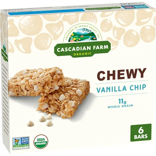 Vista 11 de Cascadian Farm Barras de Granola Masticables Orgánicas con Chispas de Chocolate, 6 Barras, 7.4 oz