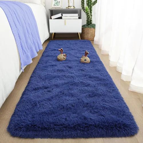 Vista 54 de Tepook - Alfombra de área mullida y colorida con diseño de arco iris, alfombras marroquíes geométricas modernas afelpadas para niños, sala