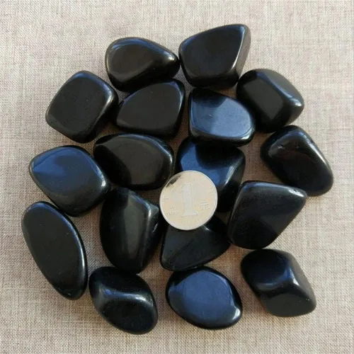 AAKOMA for Obsidian Large Crystal Tumbled Stones Gemstones Natural Quartz Cristal Piedras Aquarium Decoration (Color : 20-30mm, Size : 100g)