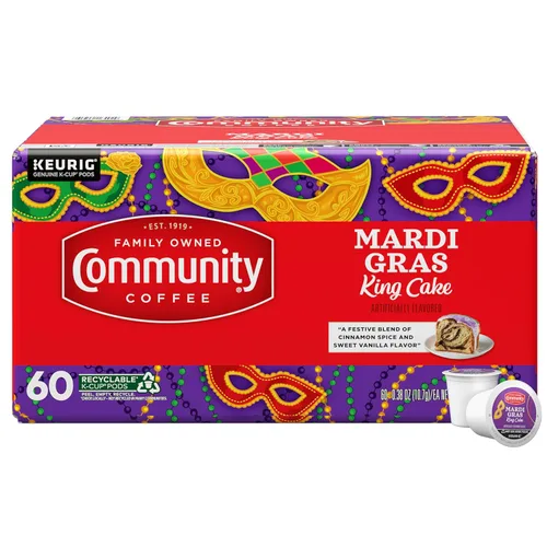 Vista 63 de Community Coffee 100% Colombia - Cápsulas de café de tostado medio oscuro, 12 unidades, compatibles con cafeteras Keurig 2.0 K-Cup, caja de 12