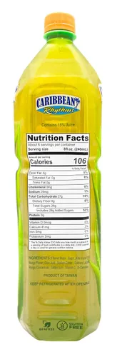 Vista 2 de Caribbean Rhythms Bebida de Aloe Vera con Pulpa de Aloe, Mango, 1.5L