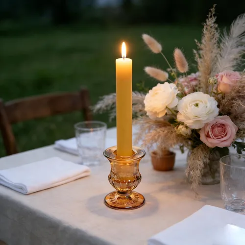 Vista 4 de 48 portavelas de vidrio transparente a granel, soportes pequeños de 2.5 pulgadas, elegantes centros de mesa para bodas, Navidad, día de San