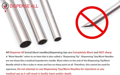 Vista 6 de Mini paquete de jeringas industriales - Jeringas Luer Lock de 0.3 fl oz, agujas romas de calibre 14 y 18, cubiertas y tapas de jeringa