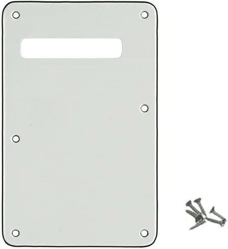 Vista 16 de ROLIZO Pickguard Tremolo - Placa trasera estándar para guitarra Stratocaster, fabricada en Estados Unidos, perla envejecida