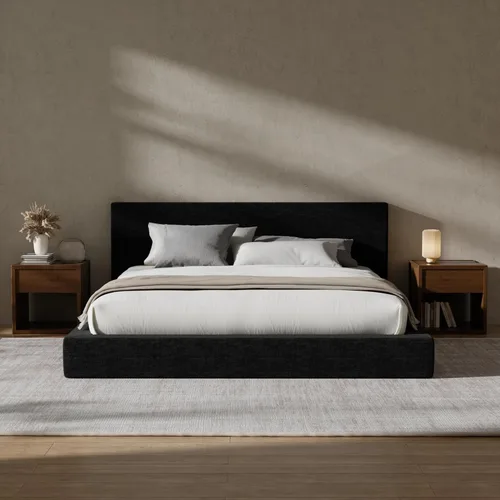 Vista 16 de RECCI Cloud Marco de Cama Full Tapizado con Cabecero, Plataforma Acolchada de Espuma de 5 Pulgadas, Sin Somier, Fácil Montaje (Crema)