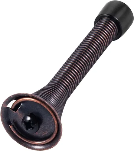 Vista 8 de KISEER - Paquete de 12 topes de puerta de resorte de 3 1/4 pulgadas, tapón de puerta de resorte flexible resistente con puntas de parachoques